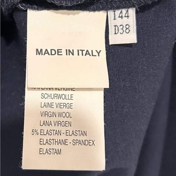 Blumarine Sheath Dress Midi Women's Size I 44 US 8 Navy Party Cocktail Italy NWT - Picture 6 of 8